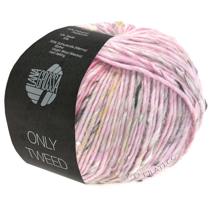 Lana Grossa ONLY TWEED | 101-syrin/natur/grå