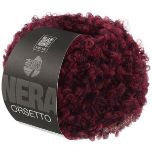 Lana Grossa ORSETTO Moulinè (Nera) | 102-burgunder/svart