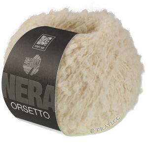 Lana Grossa ORSETTO (Nera) | 16-råhvit
