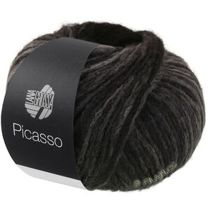 Lana Grossa PICASSO | 15-middelsgrå/mørk grå/antrasitt/svart