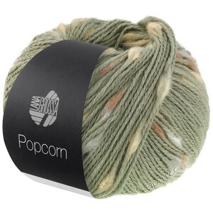 Lana Grossa POPCORN | 13-resedagrønn/beige/kamel/nougat