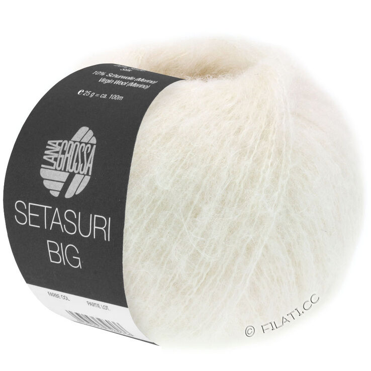 Lana Grossa SETASURI Big | 501-hvit