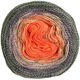 Lana Grossa SHADES OF MERINO COTTON | 413-oransje/beige/aubergine/mørk grå