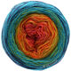 Lana Grossa SHADES OF MERINO COTTON | 601-terrakotta/oransje/gul/gulgrønn/turkis/marine