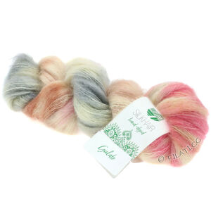 Lana Grossa SILKHAIR Hand-dyed | 610-beige/rosa/ecru/lys grå/mørk grå