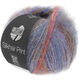 Lana Grossa SILKHAIR PRINT | 405-jeans/sølvgrå/rødfiolett/rust/grå