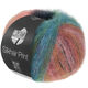 Lana Grossa SILKHAIR PRINT | 438-lys rød/turkisblå/blåfiolett/grønn/grå