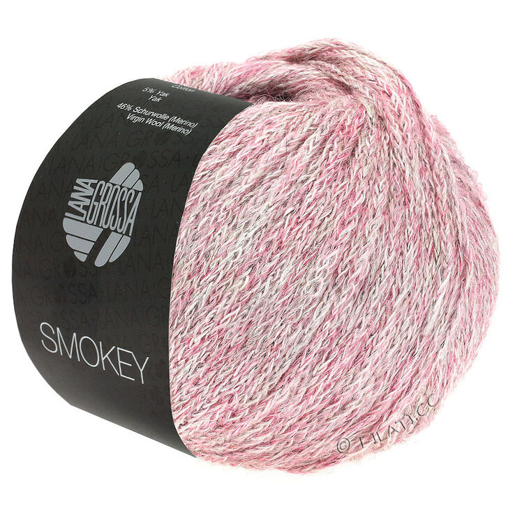 Lana Grossa SMOKEY | 201-gammelrosa/natur/grå