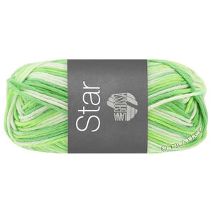 Lana Grossa STAR Print | 348-hvitgrønn/lys grønn/jade