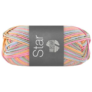 Lana Grossa STAR Print | 363-lysende blå/rosa/mynte/pastellgul