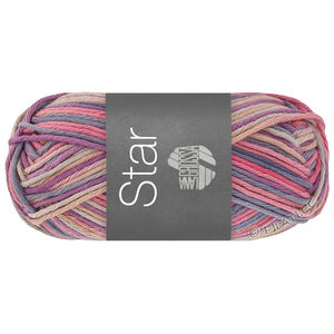 Lana Grossa STAR Print | 366-lys grå/pink/fiolett/gråblå/rosabeige