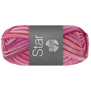 Lana Grossa STAR Print | 367-gammelrosa/pink/syrinlilla/indisk rød