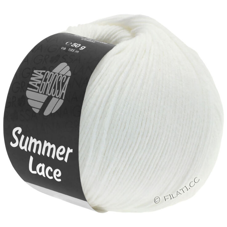 Lana Grossa SUMMER LACE | 01-hvit