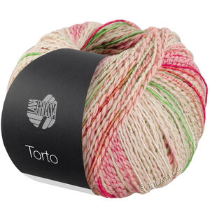Lana Grossa TORTO | 05-pastellgrønn/rosa/oransje/grønn/lys grå