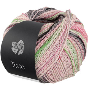 Lana Grossa TORTO | 07-blekgrønn/rosé/rosa/grønn/mørk grå/antrasitt/rød