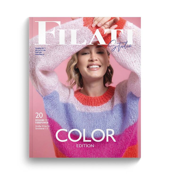 COLOR Edition No. 1 - Magasin (DE) + Strikkeopskrifter (NO) fra FILATI Studio