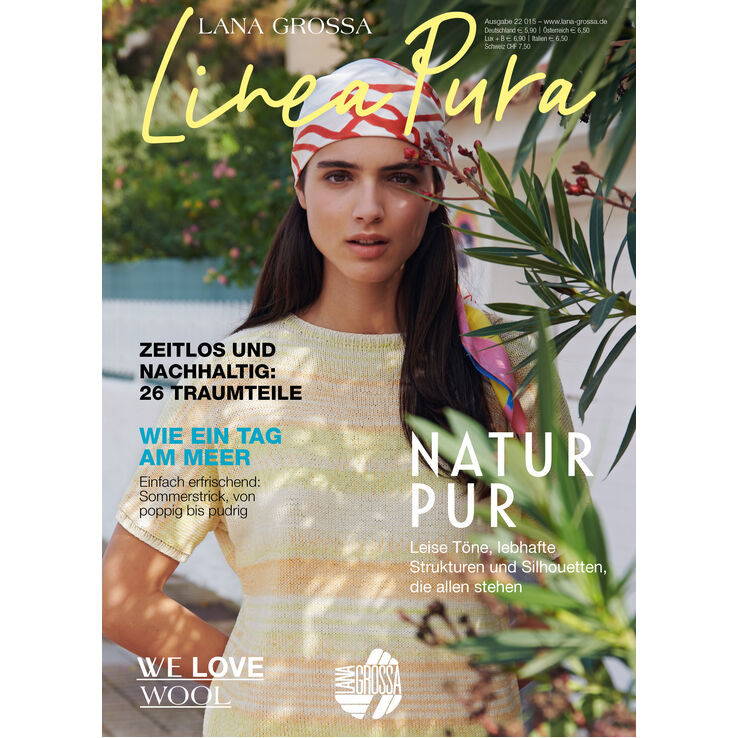 LINEA PURA No. 15 - Magasin (DE) + Oppskrifter (DK) fra Lana Grossa