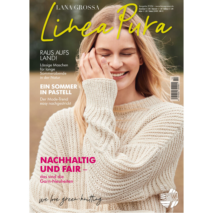 LINEA PURA No. 14 -  Magasin (DE) + Oppskrifter (DK) fra Lana Grossa