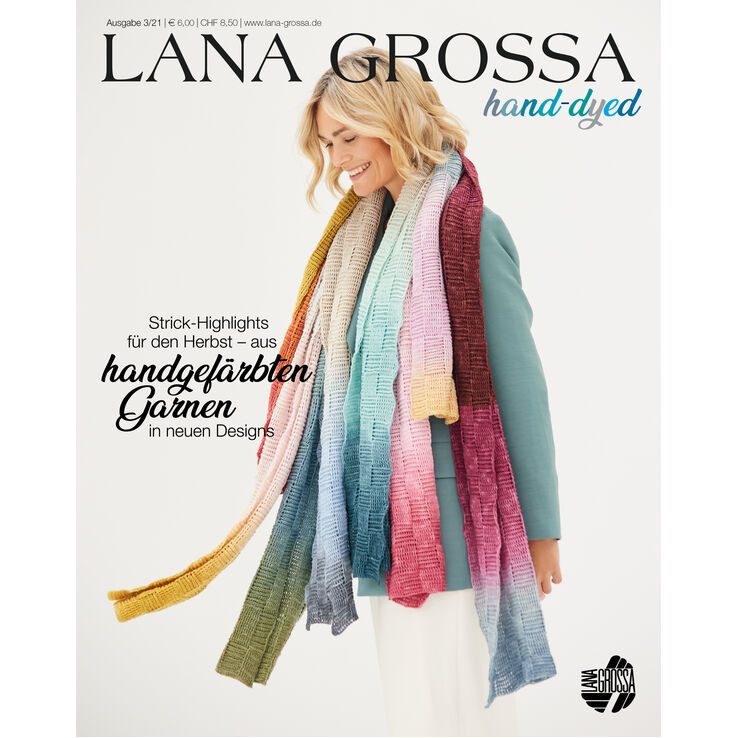 HAND-DYED No. 3 - Magasin (DE) + Oppskrifter (DK) fra Lana Grossa