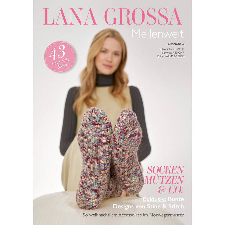 MEILENWEIT No. 6 - Magasin (DE) + Oppskrifter (DK) fra Lana Grossa