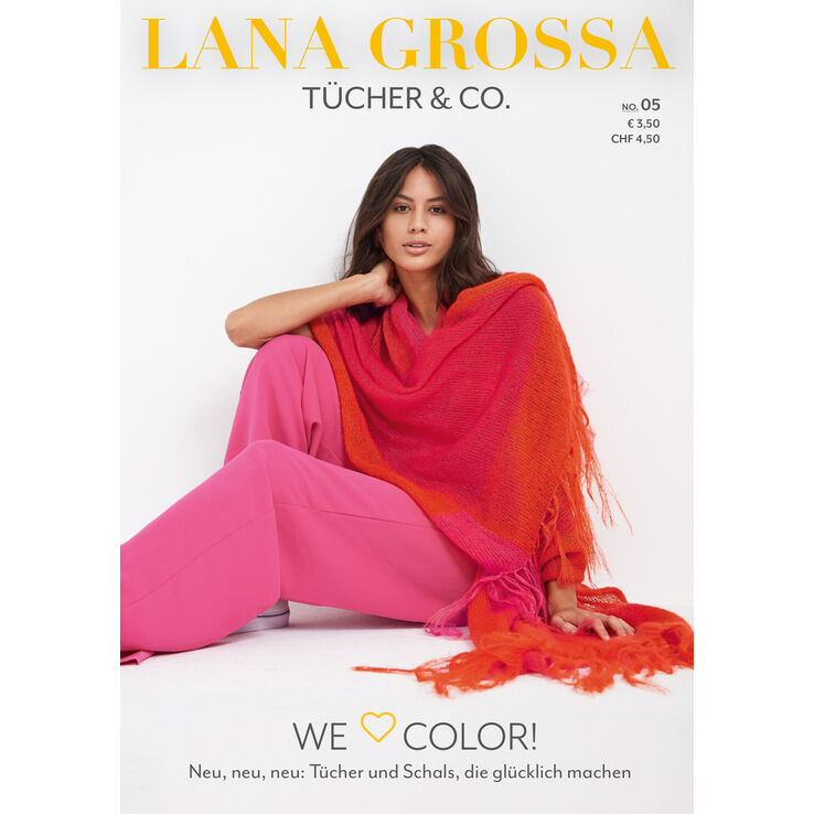 Tücher & Co. No. 5 - Magasin (DE) + Strikkeopskrifter (DK) fra Lana Grossa