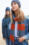 Lana Grossa SKJERF I COLLEGE-LOOK Cool Wool - Strikkeoppskrift (NO)