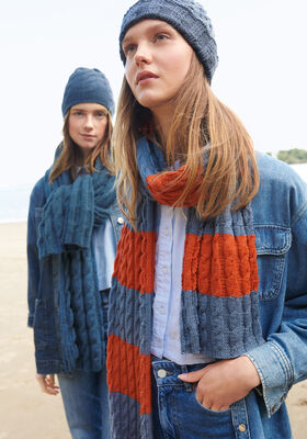 SKJERF I COLLEGE-LOOK Cool Wool - Strikkeoppskrift (NO) fra Lana Grossa
