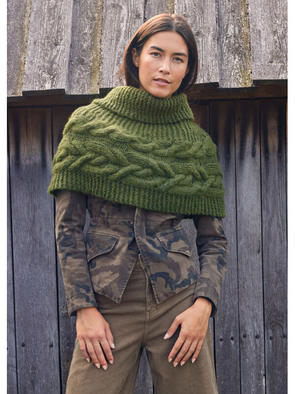 Lana Grossa CAPE Ecopuno Chunky - Strikkeoppskrift (SE)