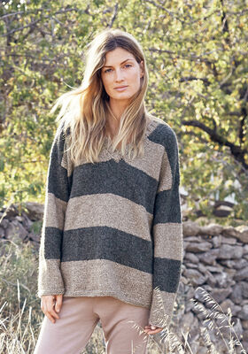 PULLOVER Brigitte No. 2 - Strikkeoppskrift (NO) fra Lana Grossa