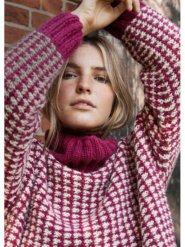 Lana Grossa PULLOVER Brigitte No. 2 - Strikkeoppskrift (SE)