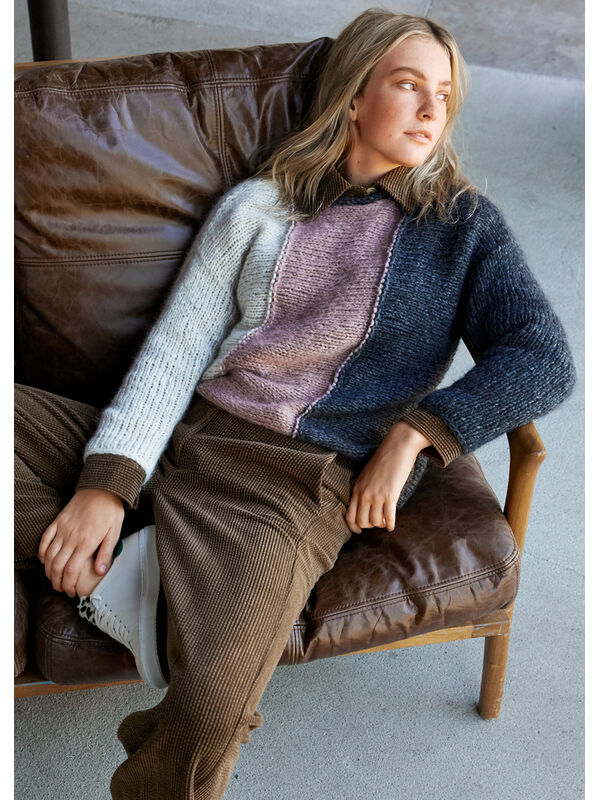 Lana Grossa PULLOVER Brigitte No. 2 & Brigitte No. 3 - Strikkeoppskrift (SE)