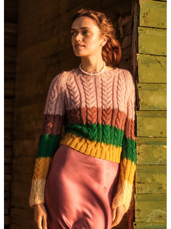 Lana Grossa PULLOVER Brigitte No. 2 & Brigitte No. 3 - Strikkeoppskrift (SE)