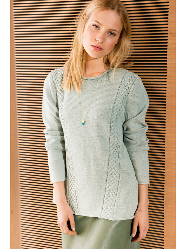 Lana Grossa PULLOVER Cool Wool - Strikkeoppskrift (DK)
