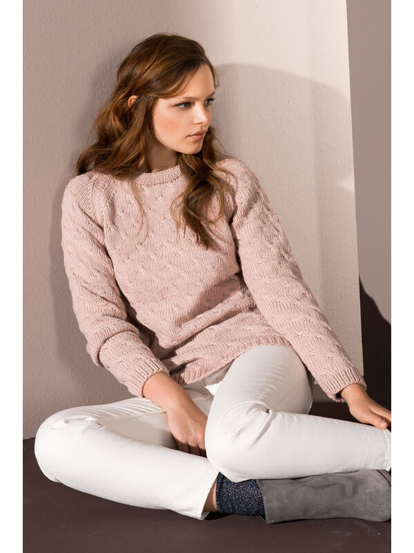 Lana Grossa PULLOVER Bingo Melange - Strikkeoppskrift (DK)