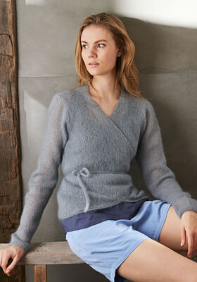 WICKELJACKE Silkhair - German Edition fra Lana Grossa