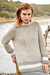 Lana Grossa PULLOVER Alta Moda Alpaca - Strikkeoppskrift (DK)