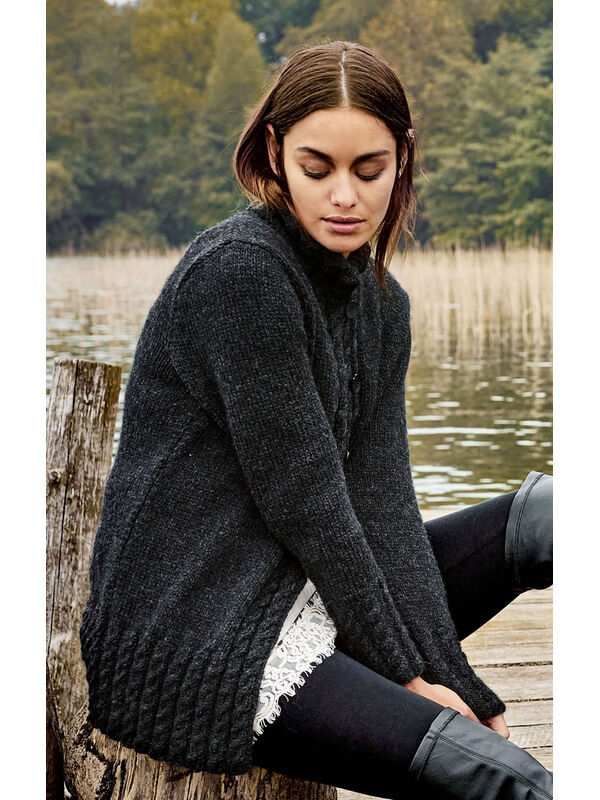 Lana Grossa CARDIGAN Alta Moda Alpaca - Strikkeoppskrift (DK)