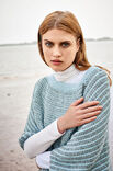 Lana Grossa PONCHOPULLOVER Alta Moda Alpaca - Strikkeoppskrift (DK)
