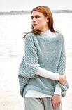 Lana Grossa PONCHOPULLOVER Alta Moda Alpaca - Strikkeoppskrift (DK)
