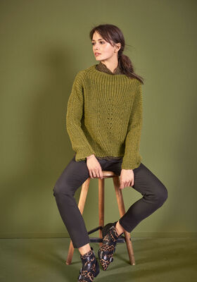 PULLOVER Cool Wool Big Melange - German Edition fra Lana Grossa