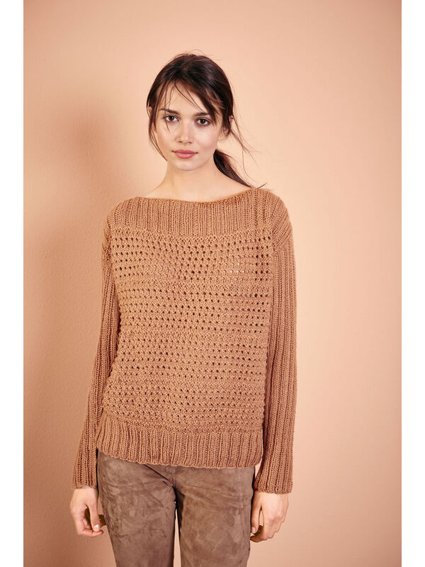 Lana Grossa PULLOVER Cool Wool Alpaca - German Edition