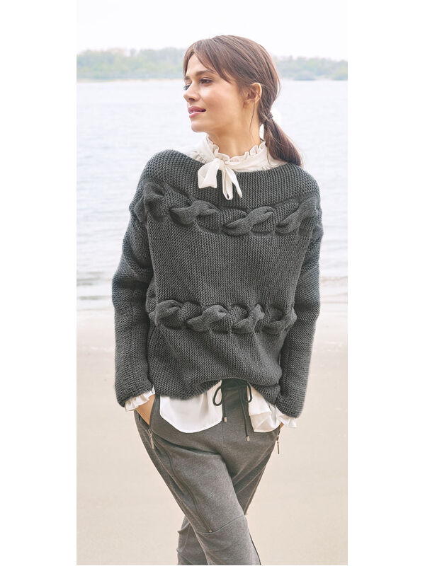 Lana Grossa PULLOVER Cool Wool Big - German Edition