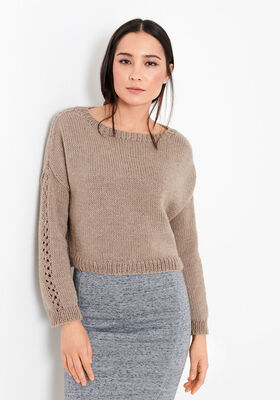 PULLOVER Bingo Melange - Strikkoppskrift (DK) fra Lana Grossa