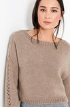 Lana Grossa PULLOVER Bingo Melange - Strikkoppskrift (DK)
