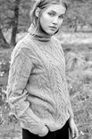 Lana Grossa PULLOVER Cashmere 16 Fine - Strikkeoppskrift (DK)