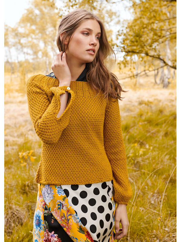 Lana Grossa PULLOVER Bingo Melange - Strikkeoppskrift (DK)