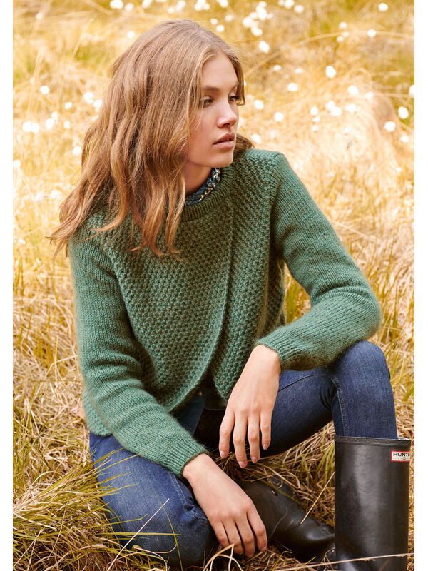 Lana Grossa PULLOVER Cool Wool Big/Silkhair - Strikkeoppskrift (DK)