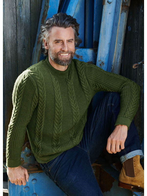 Lana Grossa PULLOVER Cool Wool - Strikkeoppskrift (DK)