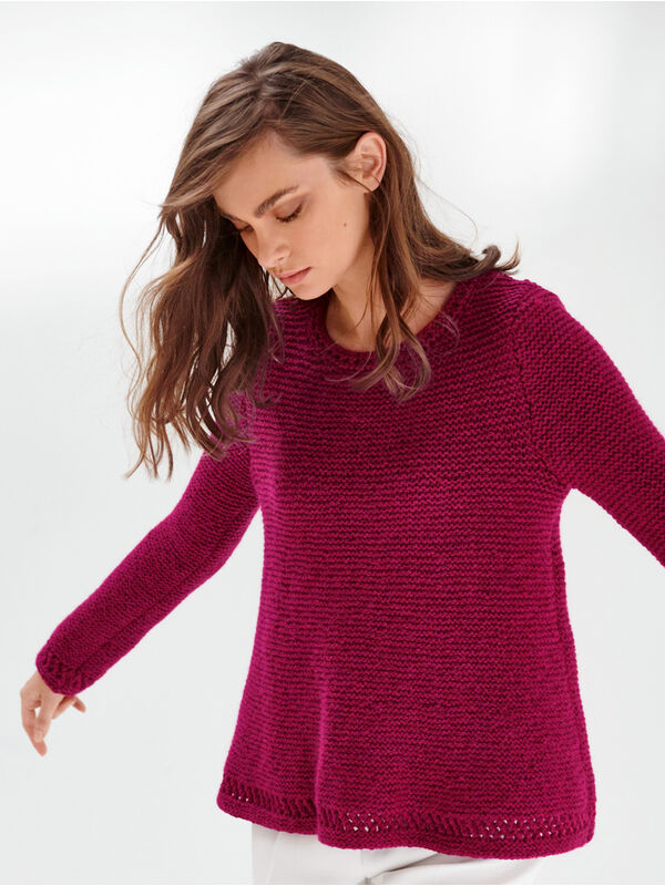 Lana Grossa PULLOVER Alta Moda Alpaca - Strikkeoppskrift (NO)