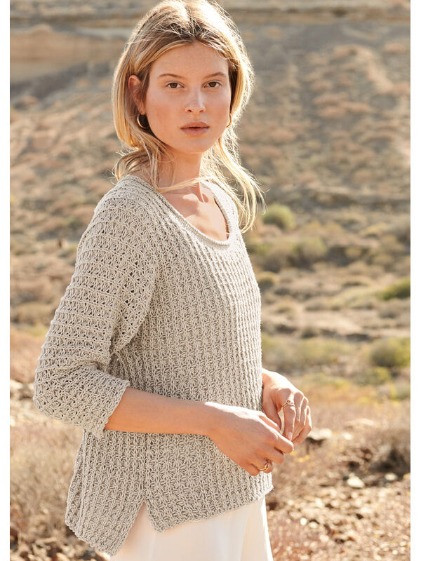 Lana Grossa PULLOVER Alta Moda Cotolana - Strikkeoppskrift (NO)